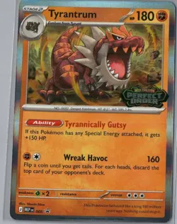 Tyrantrum 066 Promo ME: Mega Evolution Promo Pokemon Near Mint - Image 1