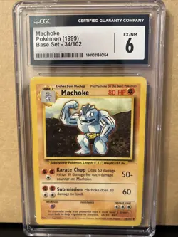 Pokemon TCG CGC Machoke 034/102 Base Set Fast Shipping Uncommon - Image 1