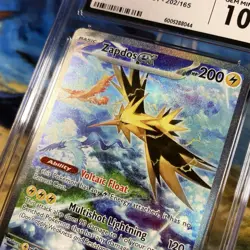 Zapdos EX Sir 202/165 Scarlet & Violet 151 CGC Gem Mint 10 Pokemon TCG - Image 2