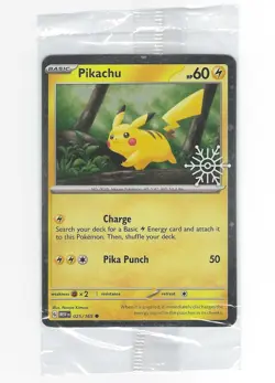 Pikachu (SEALED) - 025/165 (Holiday Calendar) 025/165 Near Mint (NM) Pokemon - Image 1