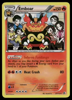 Emboar 27/113 Holo Rare Legendary Treasures Pokemon NM/M - Image 1