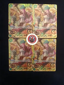 One Piece Card Game Jewelry Bonney OP12-118 SEC Playset x4 - Image 1
