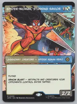MTG - Spider-Woman, Stunning Savior (Borderless) - Spider-Man (SPM) -r469 - Image 1
