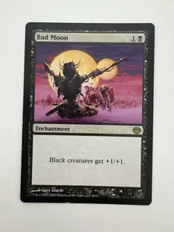 Bad Moon MTG Magic the Gathering Card LP Lightly Played Duel Decks - Image 1