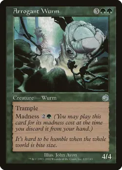 MTG Arrogant Wurm - 120 / English / Moderately Played - Image 1
