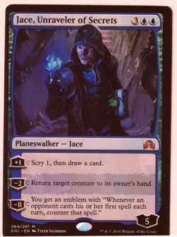 Jace, Unraveler of Secrets M Shadows over Innistrad 69 LP MTG - Image 1