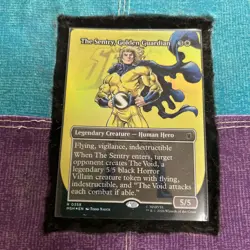TheSentry, GoldenGuardian BorderlessFOIL MTG Magic MSH Marvelsuperheroes 0358 NM - Image 2