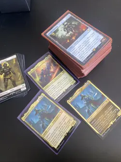 MTG Warhammer 40k Commander Deck - Forces of the Imperium Precon - Sleeved - Image 1