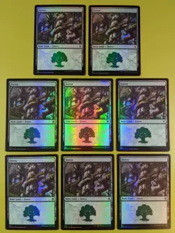 8 FOIL Forest Zendikar Rising Magic the Gathering MTG 8 - Image 1
