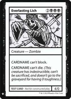 MTG Everlasting Lich - N/A / English / Lightly Played - Image 1