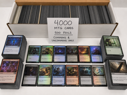 Magic the Gathering: 4000 Bulk Lot C/U including 500 Foils and 50 R/M - Image 1