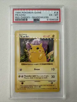 Pikachu 58/102 Base set Shadowless Pokemon TCG Card - Red Cheeks - Image 1