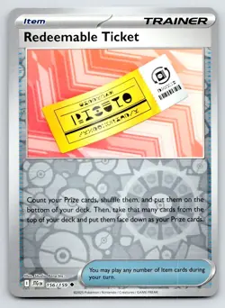Pokemon Redeemable Ticket Journey Together JTG UC REVERSE HOLO 156/159 NM - Image 1