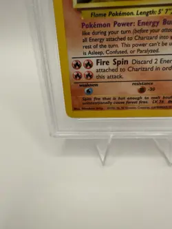 Pokemon TCG PSA 8 Glurak/Charizard 4/102 Base Set Holo Englisch 1999 - Image 4
