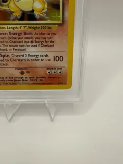Pokemon TCG PSA 8 Glurak/Charizard 4/102 Base Set Holo Englisch 1999 - Image 5
