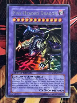Yu-Gi-Oh! Five-Headed Dragon Ultra Rare Foil Limited SD09-ENSS1 Konami LP - Image 1