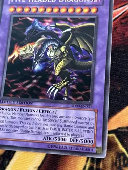 Yu-Gi-Oh! Five-Headed Dragon Ultra Rare Foil Limited SD09-ENSS1 Konami LP - Image 5