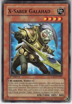 X-Saber Galahad 5DS2-EN020 5D's Starter Deck 2009 Yu-Gi-Oh NM - Image 1