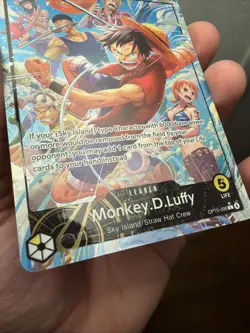 2026 One Piece Adventure on Kami's Island Monkey.D.Luffy Alt Art Leader OP15-098 - Image 2