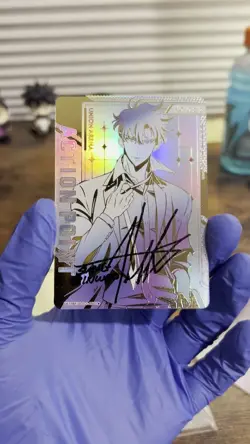 Solo Leveling Union Arena Action Point AP01 Sung Jinwoo Serial Signed Aleks Le - Image 2