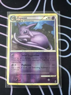 Espeon 4/95 Call of Legends Reverse Holo Rare Pokemon Card DMG - Image 1