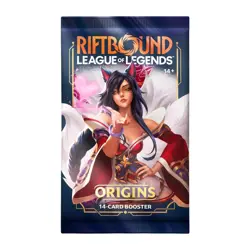 Origins Booster Pack Riftbound League of Legends Card Game English Sealed - Image 1