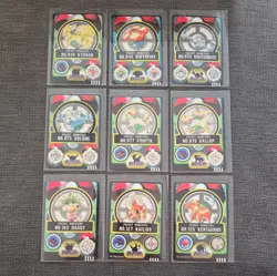 18 Japanese Pokemon Bandai Sealdass Pocket Monsters Sticker Card Bundle 1997 - Image 1