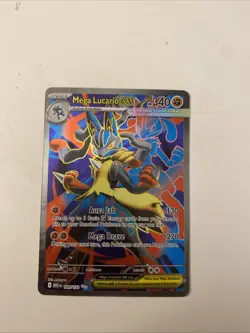 Mega Lucario EX 160/132 Me01: Mega Evolution Ultra Rare NM Pokemon TCG Card - Image 1