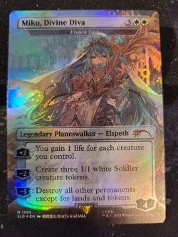 Miku, Divine Diva - Elspeth Tirel (Rainbow Foil) Secret Lair Drop Foil - Image 1