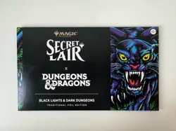 MTG Secret Lair x Dungeons & Dragons Black Lights & Dark Dungeons FOIL - SEALED - Image 1