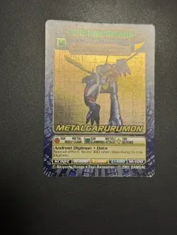 Metalgarurumon ST-85 Digimon 2001 Holo Vintage Bandai Card - Image 4