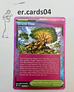 Grand Tree 136/142 Stellar Crown ACE SPEC Trainer Holo Pokemon Card - LP - Image 1