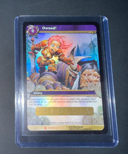 World of Warcraft TCG Cards – Owned!– Unscratched – Excellent Condition - Image 1