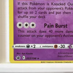 Gengar 57/198 Chilling Reign Holo Rare Pokemon Card Pokemon TCG 057/198 Mint! - Image 5
