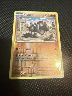 Tyrunt 61/111 XY-Furious Fists Reverse Holo Card Raw English Pokemon Card - Image 1