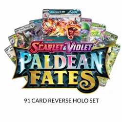 2024 Pokemon SV Paldean Fates Full 91 Card ReverseHolo/Holo Set - Image 1