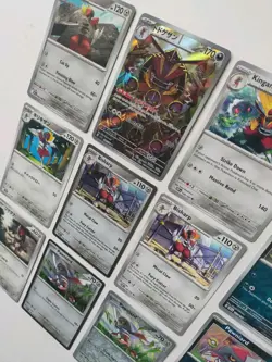 Kingambit Bisharp Pawniard Pokemon Card Bundle AR Promo Holo Evolution Line Lot - Image 4