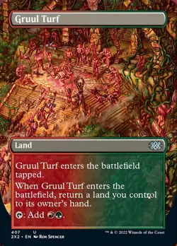 Foil Borderless Gruul Turf 407no - Uncommon Double Masters 2022 - Image 1
