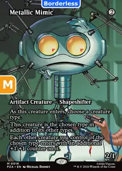 MTG Metallic Mimic Teenage Mutant Ninja Turtles Mythic Artifact Creature NM - Image 1