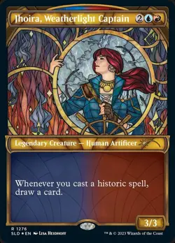 1x Jhoira, Weatherlight Captain - Halo Foil Moderate Play MTG Magic - Kid Icarus - Image 1
