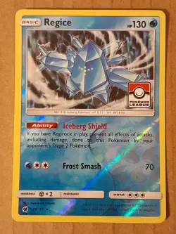 Regice 28/111 Pokemon League Reverse Holo Promo NM See Pictures - Image 1