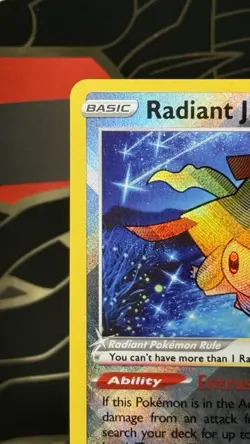 Radiant Jirachi 120/195 SWSH Silver Tempest Shiny Holo Rare Pokemon TCG 2022 NM - Image 2