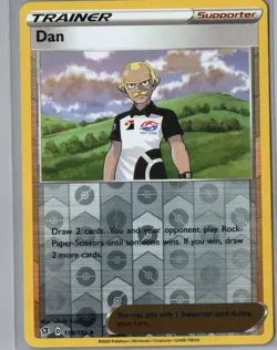 Dan 158/192 Uncommon Rebel Clash Pokemon Reverse Holo Near Mint - Image 1