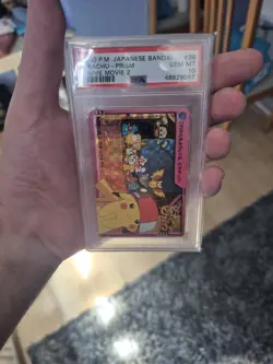 Pokemon Pikachu 2000 Japanese Bandai Prism Anime Movie 2 Psa 10 #36 Pop 25 - Image 5
