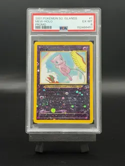 2001 Pokemon MEW Southern Islands Promo Holo #1/17 English EX-MT PSA 6 - Image 1