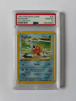 Pokemon Magikarp Base Set 1st Edition #35 PSA 10 Gem Mint - Image 1