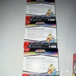 Pokemon TCG Scarlet & Violet Prismatic Evolutions Poster Collection Box Lot 3 - Image 2