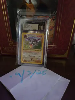 Pokemon Aerodactyl 1st Edition 1999 1/62 PRISTINE 10 Prerelease Cosmos Holo - Image 1