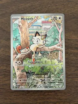 Pokemon Meowth #106/094 ME02: Phantasmal Flames Illustration Rare - Image 1