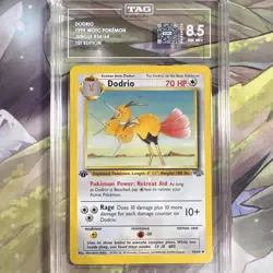 Pokemon TCG Dodrio 34/64 Jungle 1st Edition Regular 1999 WOTC TAG 8.5 - Image 1